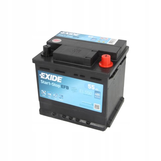 Батарея EXIDE EFB 55AH 480A p+ - 1