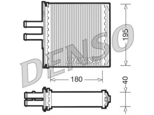 Теплообмінник, внутрішнє опалення DENSO DRR09 - 4