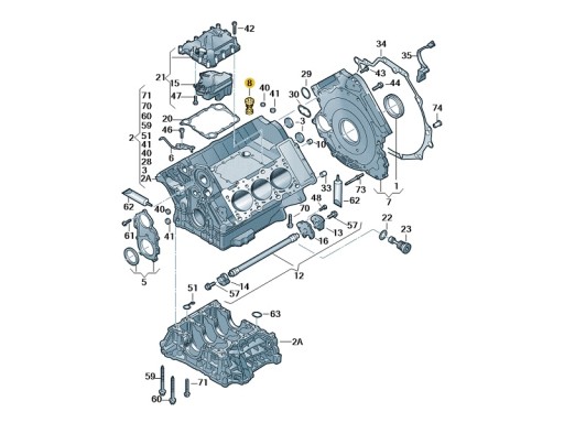 Оригинальный Обратный Клапан Давления Масла Vw Audi - 5