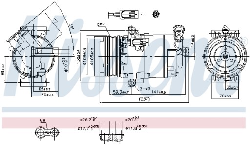 Nissens 890006 Kompresor, klimatyzacja - 6