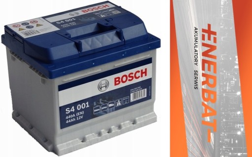 акумулятор BOSCH S4 001 44AH/440A 12V 0092S40010 - 1