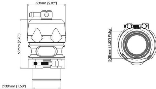 Blow Off Turbosmart Vee Port Pro 38mm - 3