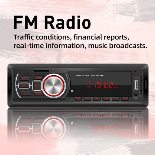 3xRadio samochodowe Bluetooth Głowica stereo 7,4 x 2,2 cala - 7