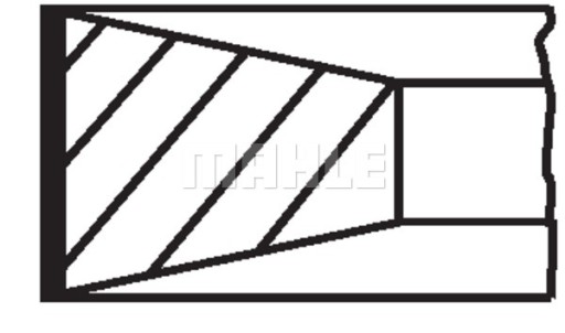 MAHLE 353 RS 10101 0N0 Zestaw pierścieni tłokowych - 2