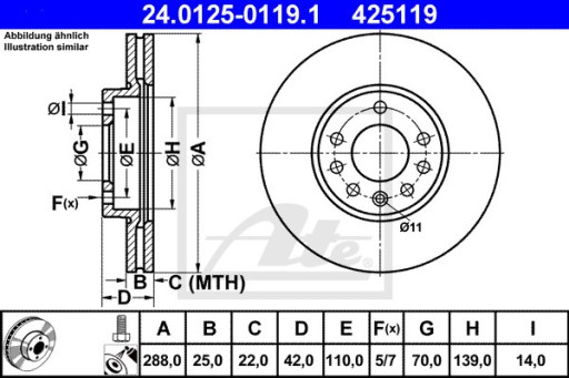 TARCZE HAMULCOWE SAAB 900 II 2.0 -16 2.3 2.5 -24 - 2