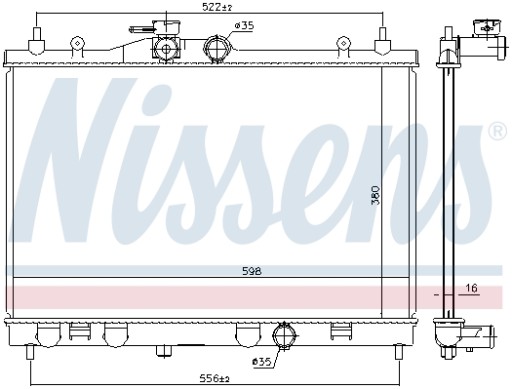 Chłodnica NISSENS 68741 - 2