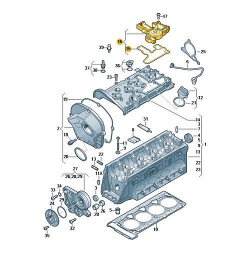 SEPARATOR OLEJU ODMA ODDZIELACZ OLEJU 1.8, 2.0 TSI - 5