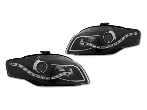 Reflektory Lampy Black Tuning Audi a4 b7 8e 2004- - 2