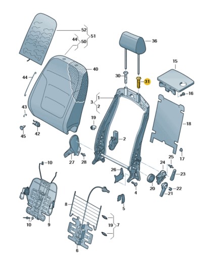 КОМПЛЕКТ НАПРЯМНИХ ПІДГОЛІВНИКА VOLKSWAGEN 1K0881920Q / R - 2