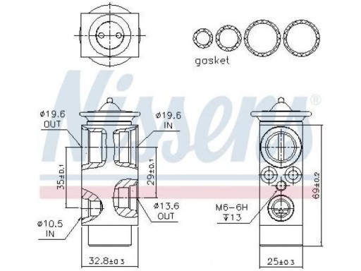 РАСШИРИТЕЛЬНЫЙ КЛАПАН КОНДИЦИОНЕРА DAF 85 CF 12.6 98-00 - 2