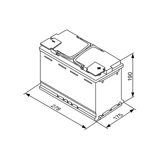 Akumulator BOSCH AGM 70Ah 760A P+ - 10