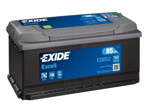 Батарея 85AH EXIDE EXCELL right+ 85ah 760a - 1