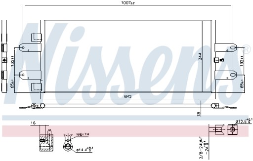 NISSENS CHŁODNICA KLIMATYZACJI 940440 - 7