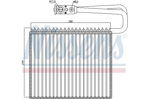 Випарник кондиціонера NISSENS 92191 en розподіл - 7