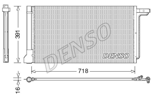 DENSO РАДІАТОР КОНДИЦІОНЕРА DCN10028 - 2