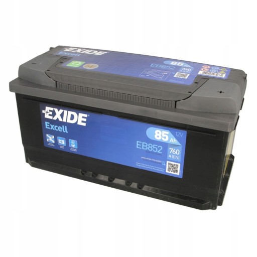 Батарея 85AH EXIDE EXCELL right+ 85ah 760a - 3