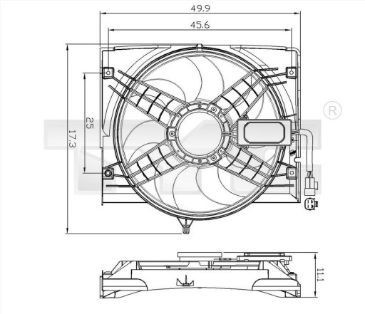 Вентилятор радіатора BMW 3 - 1