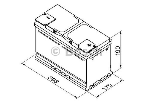 Акумулятор Exide AGM EK1050 START STOP 105ah 950A - 2