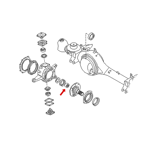 Патруль 40588-C6000 OE голчастий підшипник маточини - 2