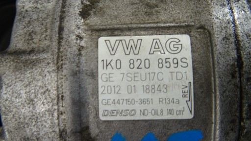 AUDI SEAT SKODA VW 1K0820859S компрессор KLIMY nr115 - 5