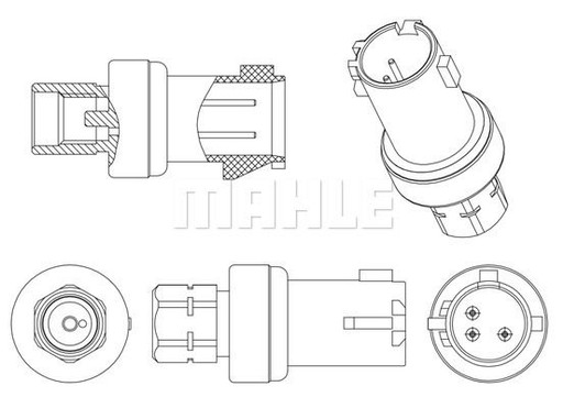 MAHLE BEHR ДАТЧИК ТИСКУ КОНДИЦІОНЕРА ASE6000P - 3