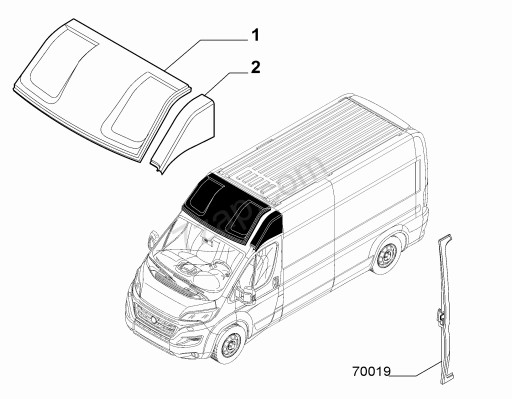 Fiat Ducato лівий кут даху.Ду. 2006-2021 - 7