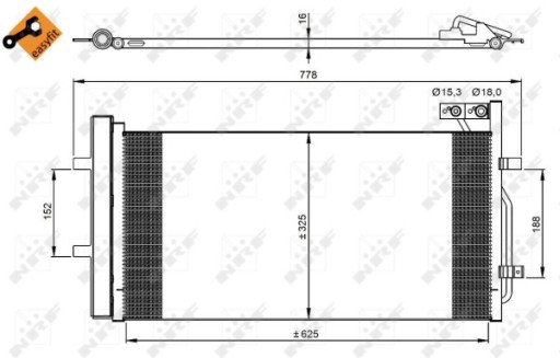 NRF 350029 Skraplacz, klimatyzacja - 4