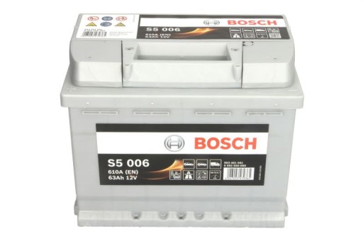 Акумулятор 63AH 610A BOSCH S5 PowerFrame S5 006 найпотужніший - 1