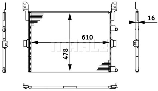 MAHLE AC 673 000S Skraplacz, klimatyzacja - 2