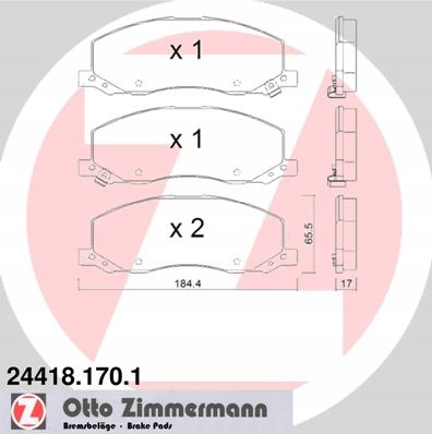 Tarcze Klocki ZIMMERMANN SPORT OPEL INSIGNIA 337mm - 3