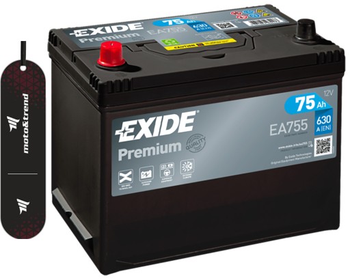 Батарея EXIDE PREMIUM L + 75AH / 630a EA755 - 1