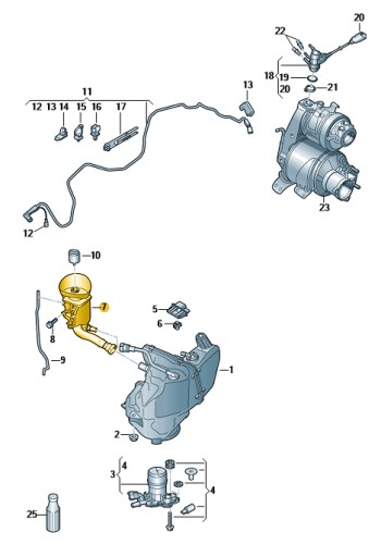 Труба AdBlue VW CADDY ASO - 4