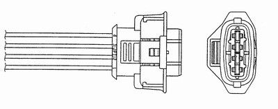 SONDA LAMBDA NGK do OPEL ASTRA H 1.6 1.8 - 2