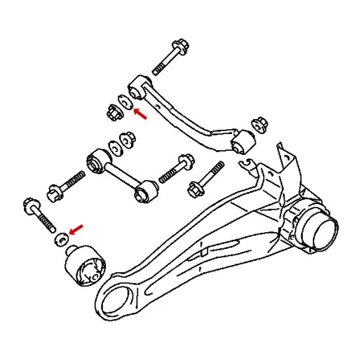 Шайба болт Підвіска Lancer OUTLANDER MU000363 - 2