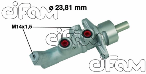 Головний гальмівний циліндр CIFAM 202-648 - 9