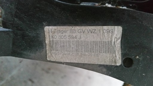 Передній ремінь посилення 8k0805594j Audi A4 B8 - 7