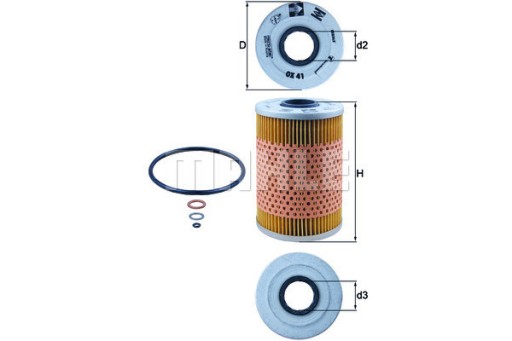 Масляный фильтр KNECHT OX41D En Distribution - 3