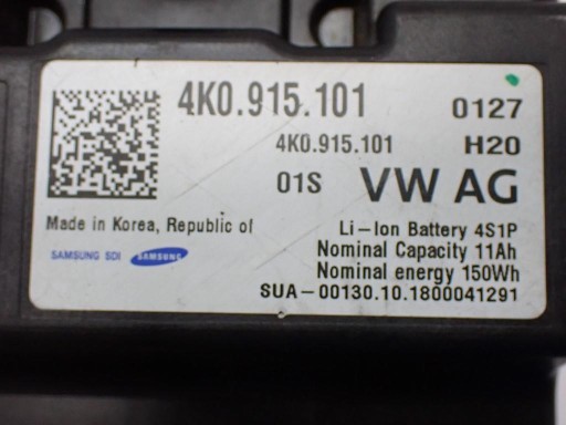 Акумулятор додатковий акумулятор 4K0915101 AUDI A6 C8 4k 19R - 5