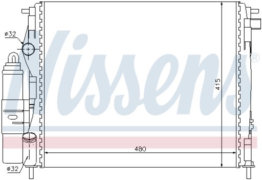 Модуль охолодження NISSENS 63773 - 2