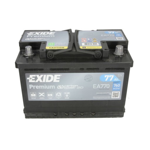 Akumulator Exide Premium 77 Ah 760 A P+ - 2