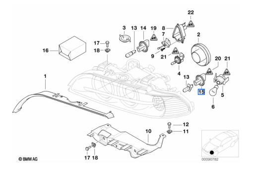 BMW OE адаптер ближнего света E39 ASO - 3