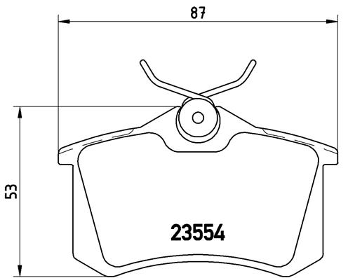 BREMBO TARCZE+KLOCKI TYŁ RENAULT MEGANE II 270MM - 4