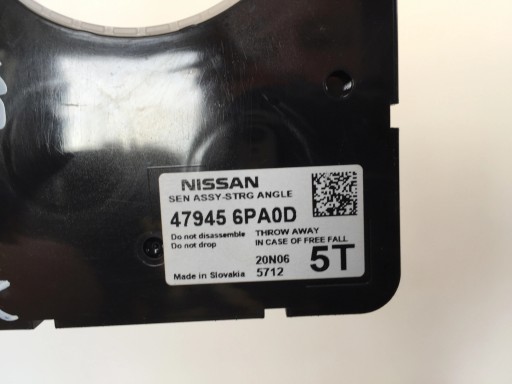 NISSAN JUKE II F16 датчик кута повороту 479456PA0D - 2