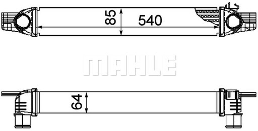 Mahle вам 194 000p охолоджувач повітря наддуву - 4