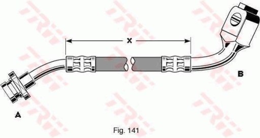 Тормозной шланг TRW PHD294 - 11