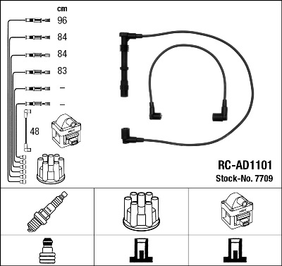 Кабелі запалювання NGK для AUDI 80 B4 2.0 - 2