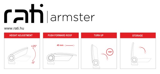 Podłokietnik Citroen C3 Picasso 09- Rati ARMSTER 3 - 9