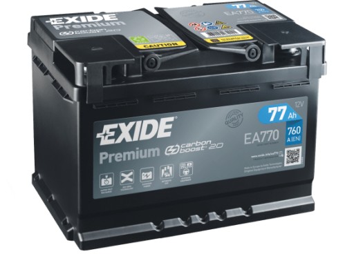 Akumulator Exide Premium EA770 77Ah 760A KIELCE - 1