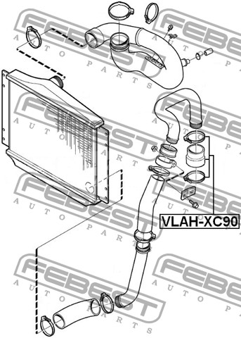 Шланг радиатора для VOLVO 850 2.0 2.3 T5 2.4 GLE - 3
