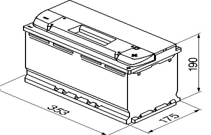 Акумулятор BOSCH S4 95ah 800a S4013 S4 013 95 Ah - 5